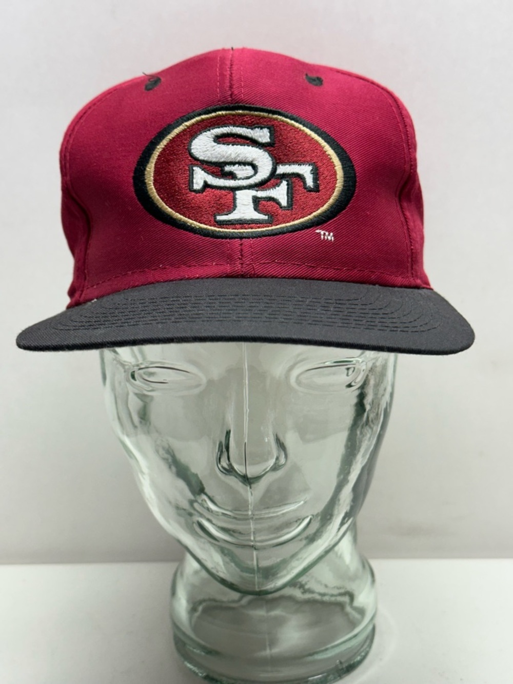 Vintage San Francisco 49ers Sports Specialties Big Logo 2 Tone Red Black Hat Cap